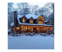 Украшение домов к новому году, Москва